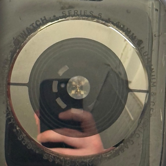 Apple Watch Series 5 Black Aluminum Smart Watch 44mm Blush Band - Picture 6 of 7